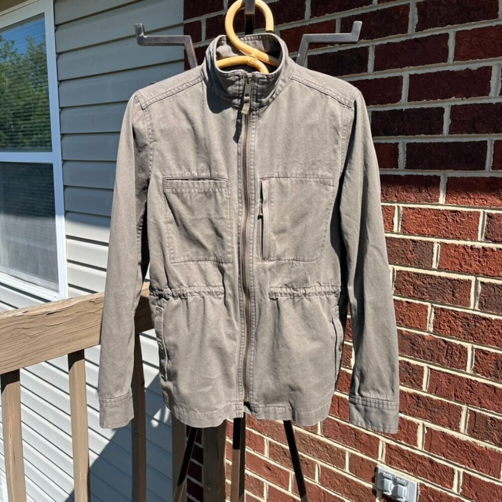 Garnet Hill Organic-Cotton Cargo Jacket Women's 8 - Picture 2 of 7